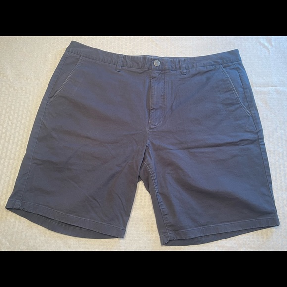 Bonobos Stretch Washed Chino Shorts (40” x 9” Coastal Slate) - Picture 2 of 4